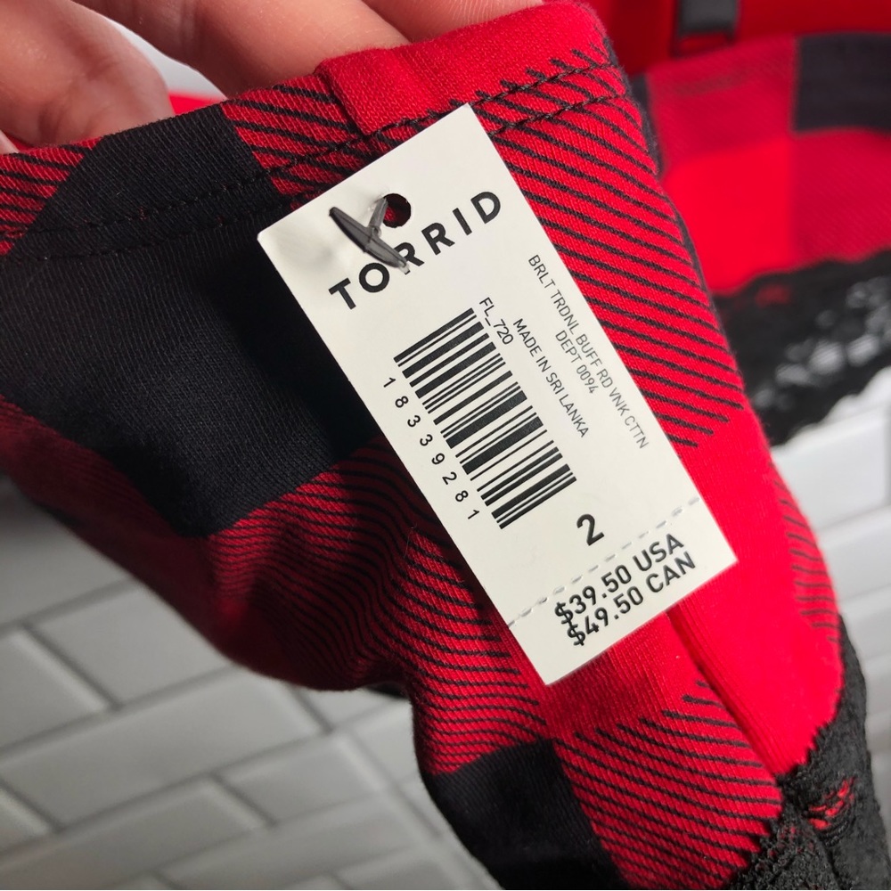 Torrid 2X Epic Red Lightly Lined Microfiber Longline Bralette NWT - Picture 10 of 10